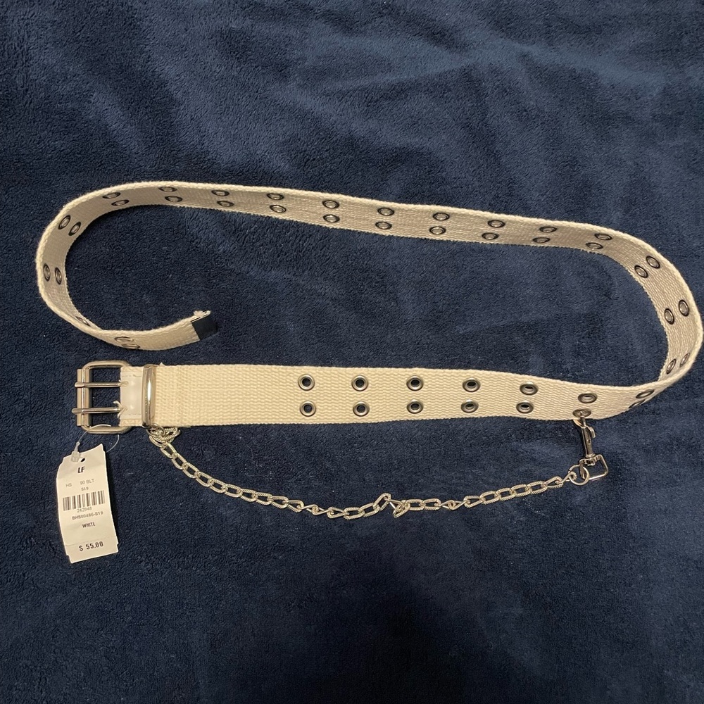 LF White Belt. NWT